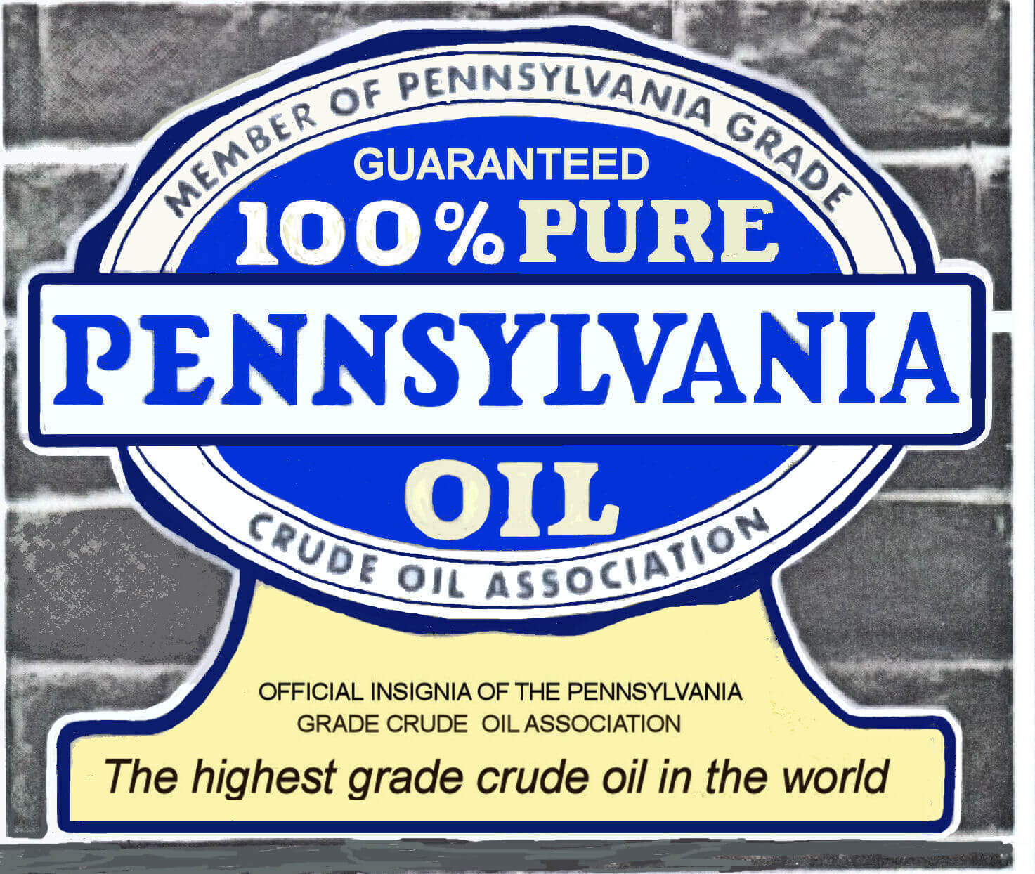 (image for) Pennsylvania Crude Oil 1940s